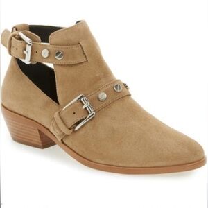 Rebecca Minkoff Abigail tan suede booties - size 7.5